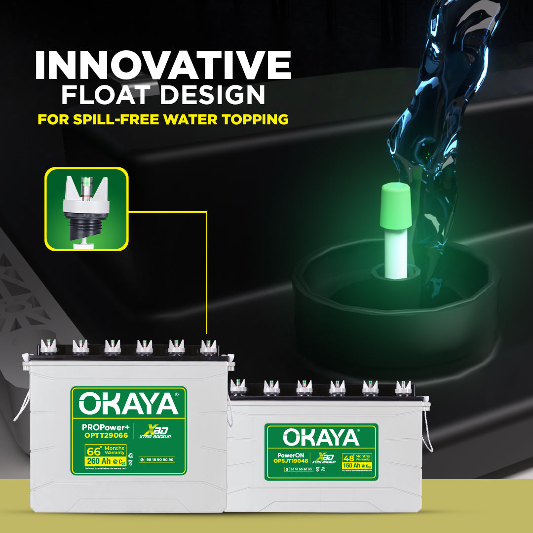 OKAYA PROPower - OPTT 19054 160 Ah Tall Tubular Battery