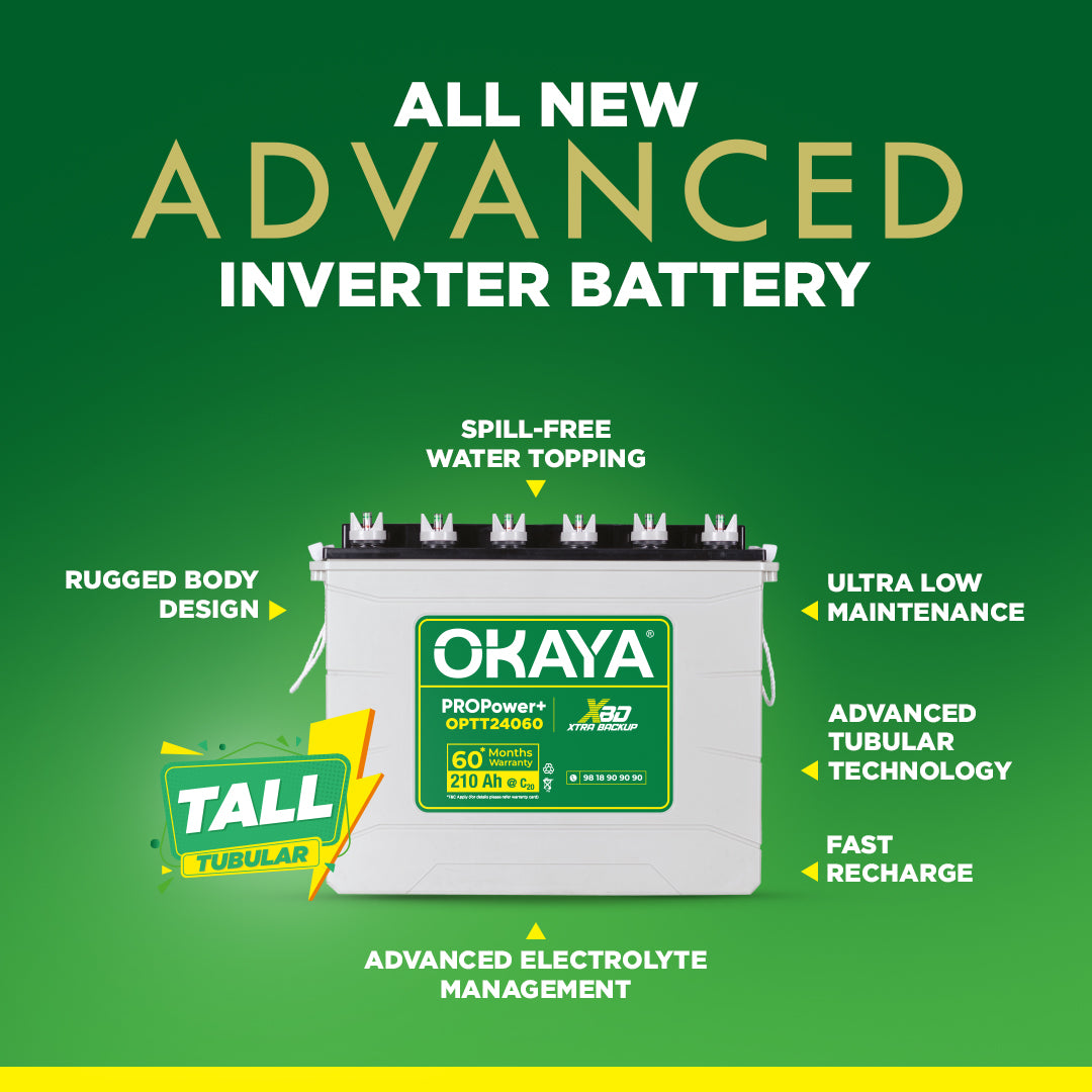 OKAYA PROPower - OPTT26060 230 Ah Tall Tubular Battery