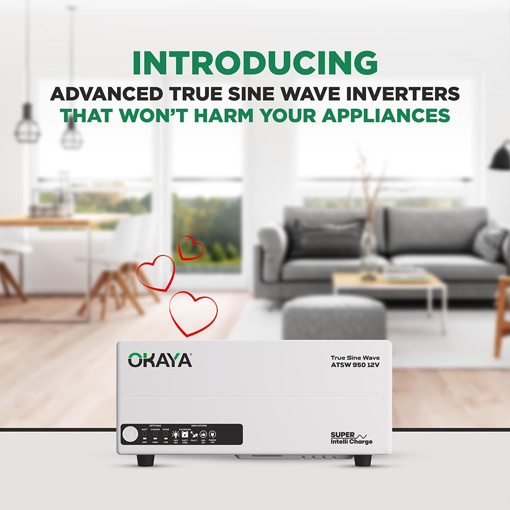 OKAYA HUPS - ATSW 950 12V TRUE SINEWAVE INVERTER