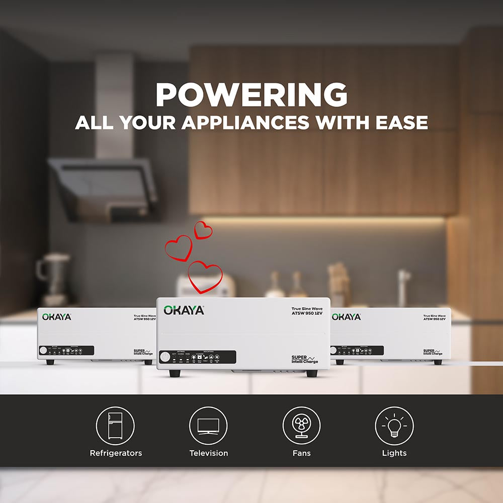 OKAYA HUPS - ATSW 950 12V TRUE SINEWAVE INVERTER