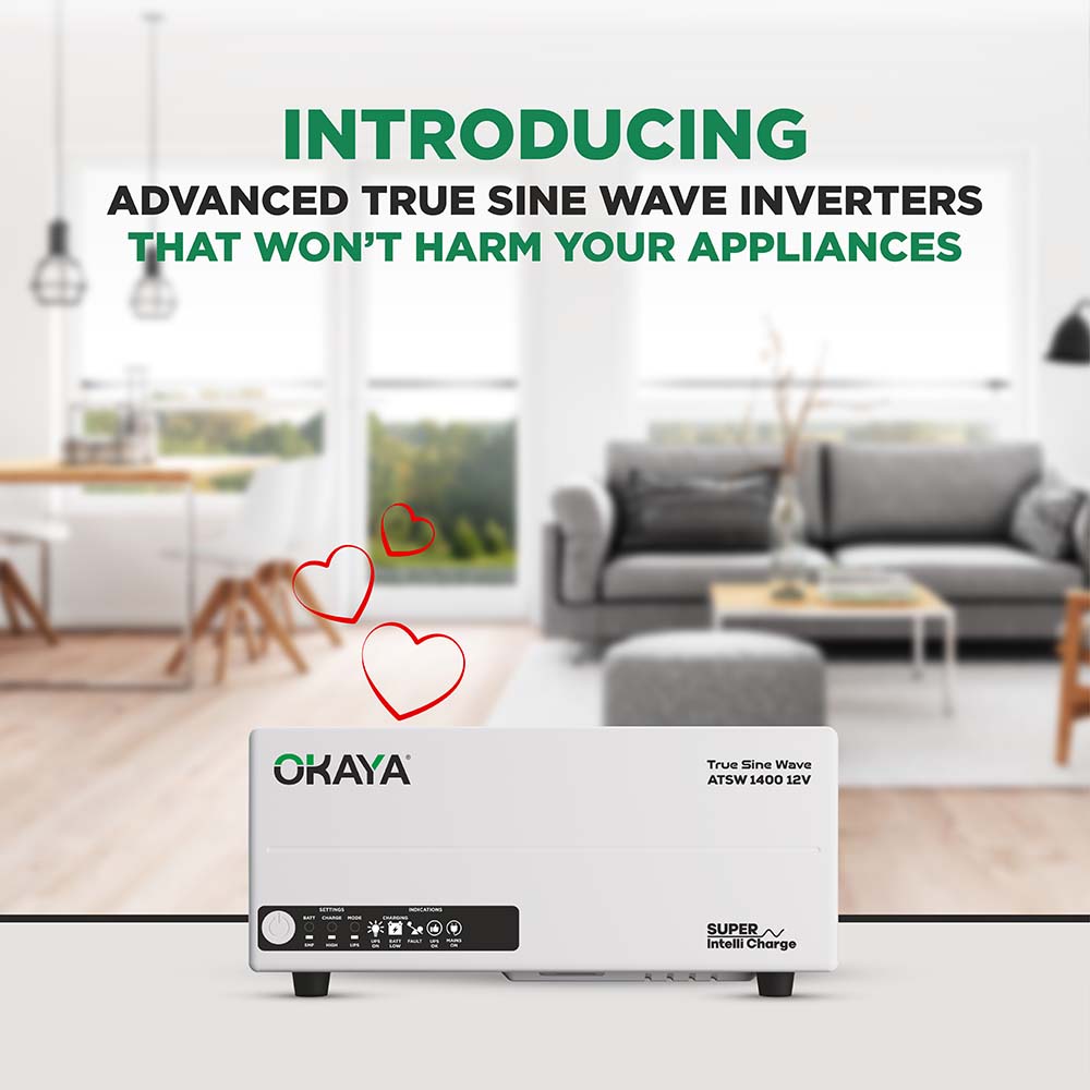 OKAYA HUPS - ATSW 1400 12V TRUE SINEWAVE INVERTER