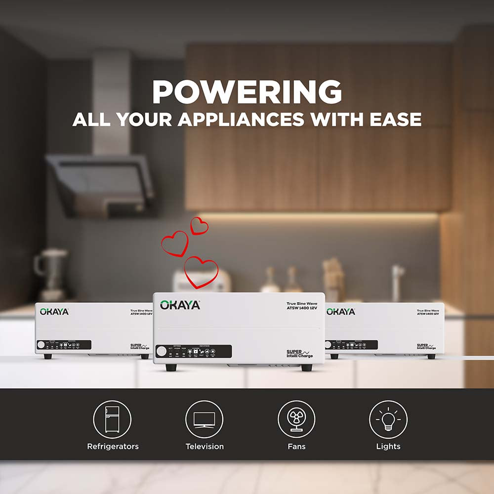 OKAYA HUPS - ATSW 1400 12V TRUE SINEWAVE INVERTER