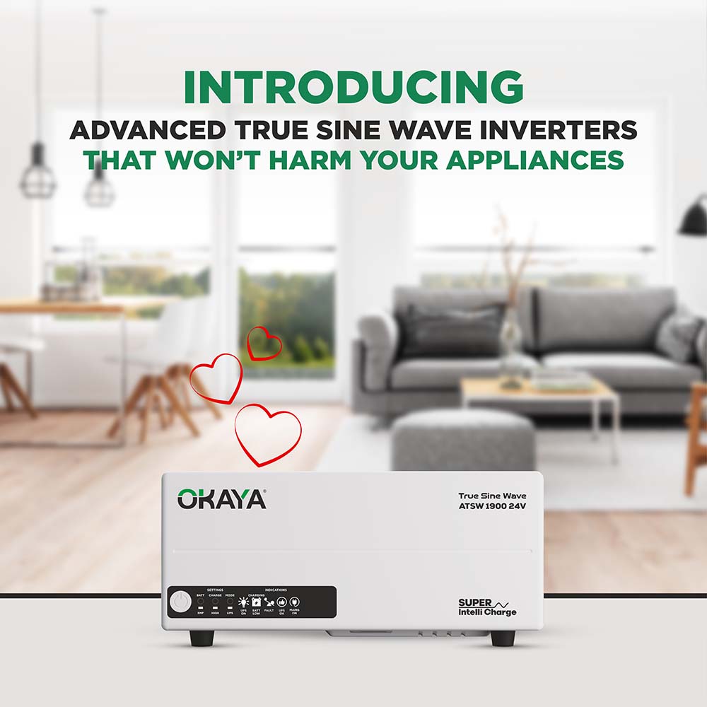 OKAYA HUPS - ATSW 1900 24V TRUE SINEWAVE INVERTER