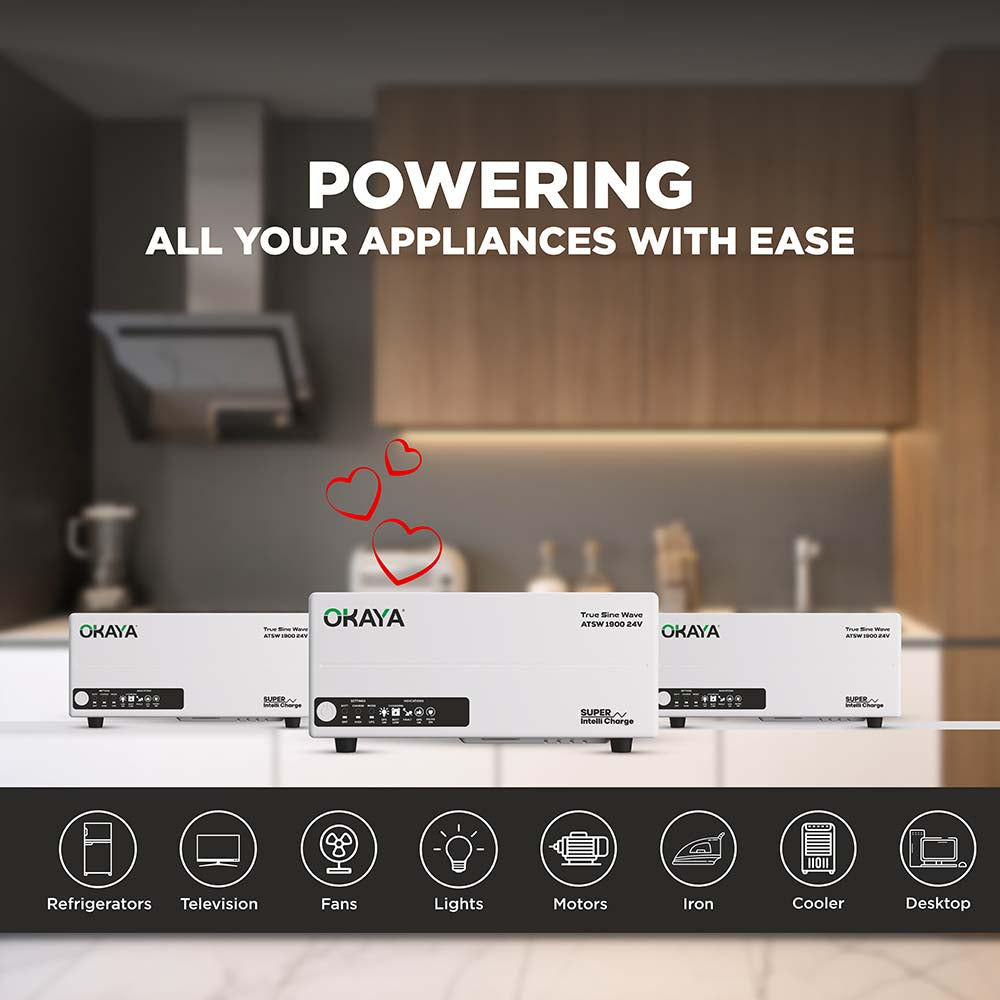 OKAYA HUPS - ATSW 1900 24V TRUE SINEWAVE INVERTER