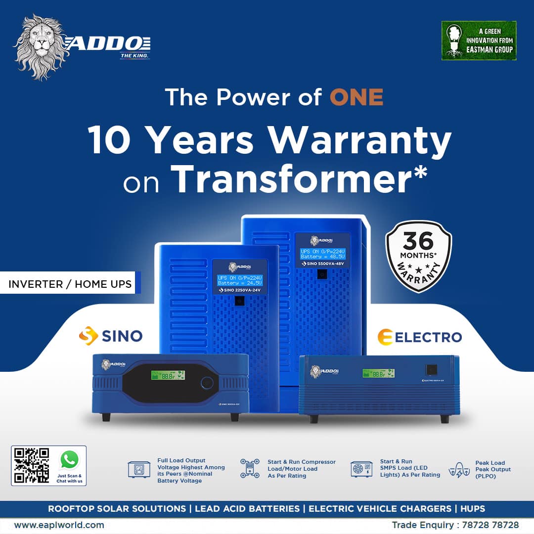 ADDO ELECTRO 1100VA=1100WATT 12V SQUAREWAVE Inverter