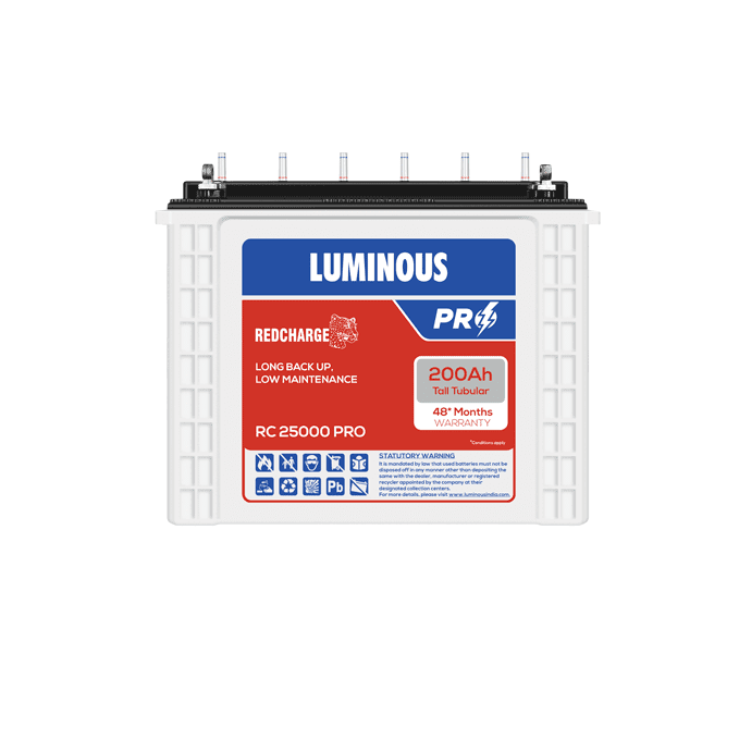 LUMINOUS BATTERY 200 AH - RC25000 PRO