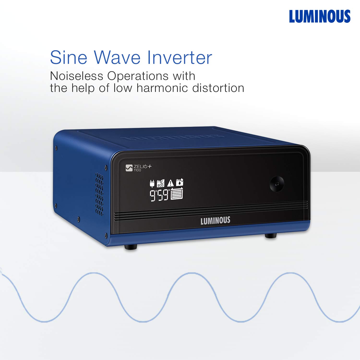 LUMINOUS ZELIO 1100+ 900VA/12V SMART SINEWAVE INVERTER