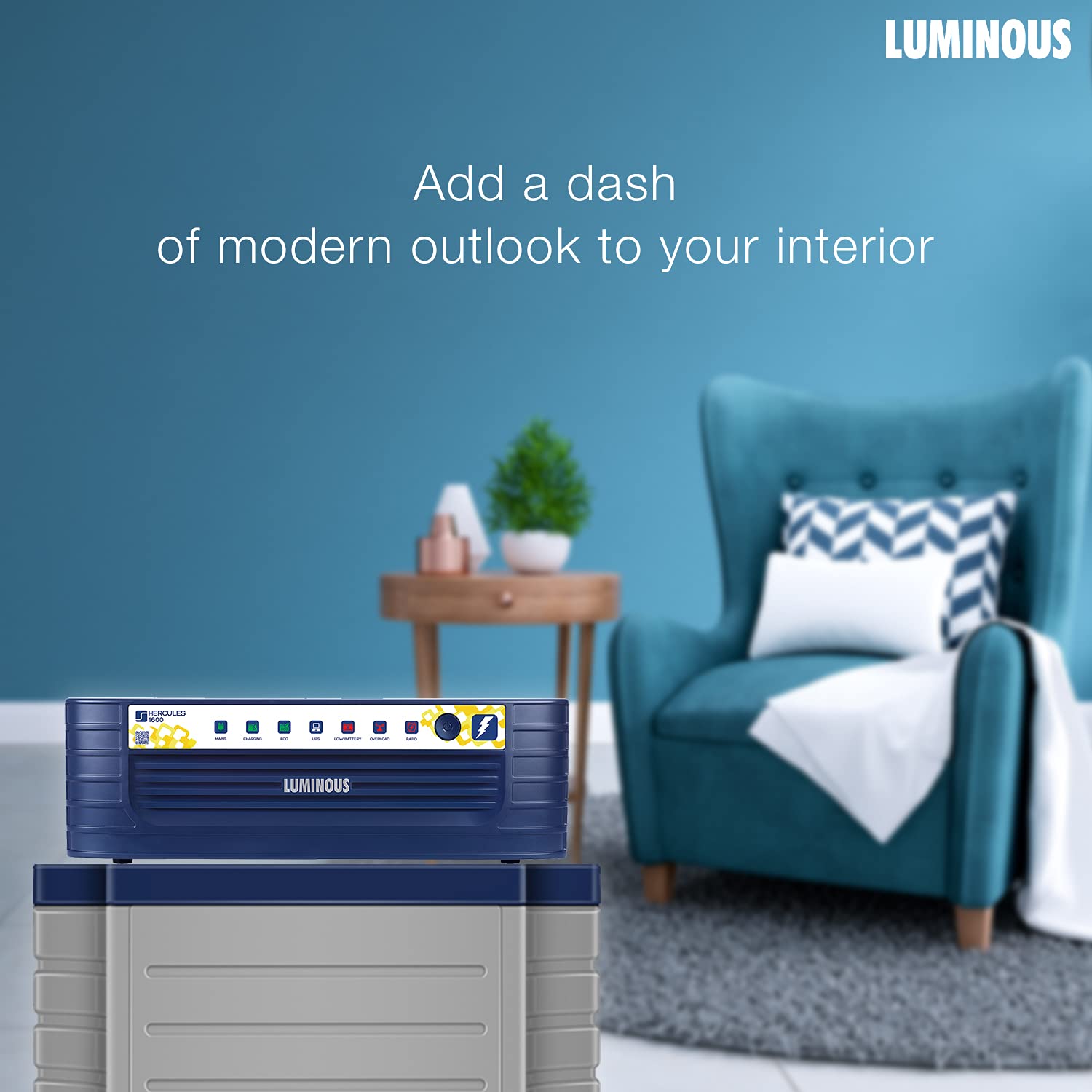 LUMINOUS HERCULES 1600 - 1400VA/12V SQUAREWAVE INVERTER