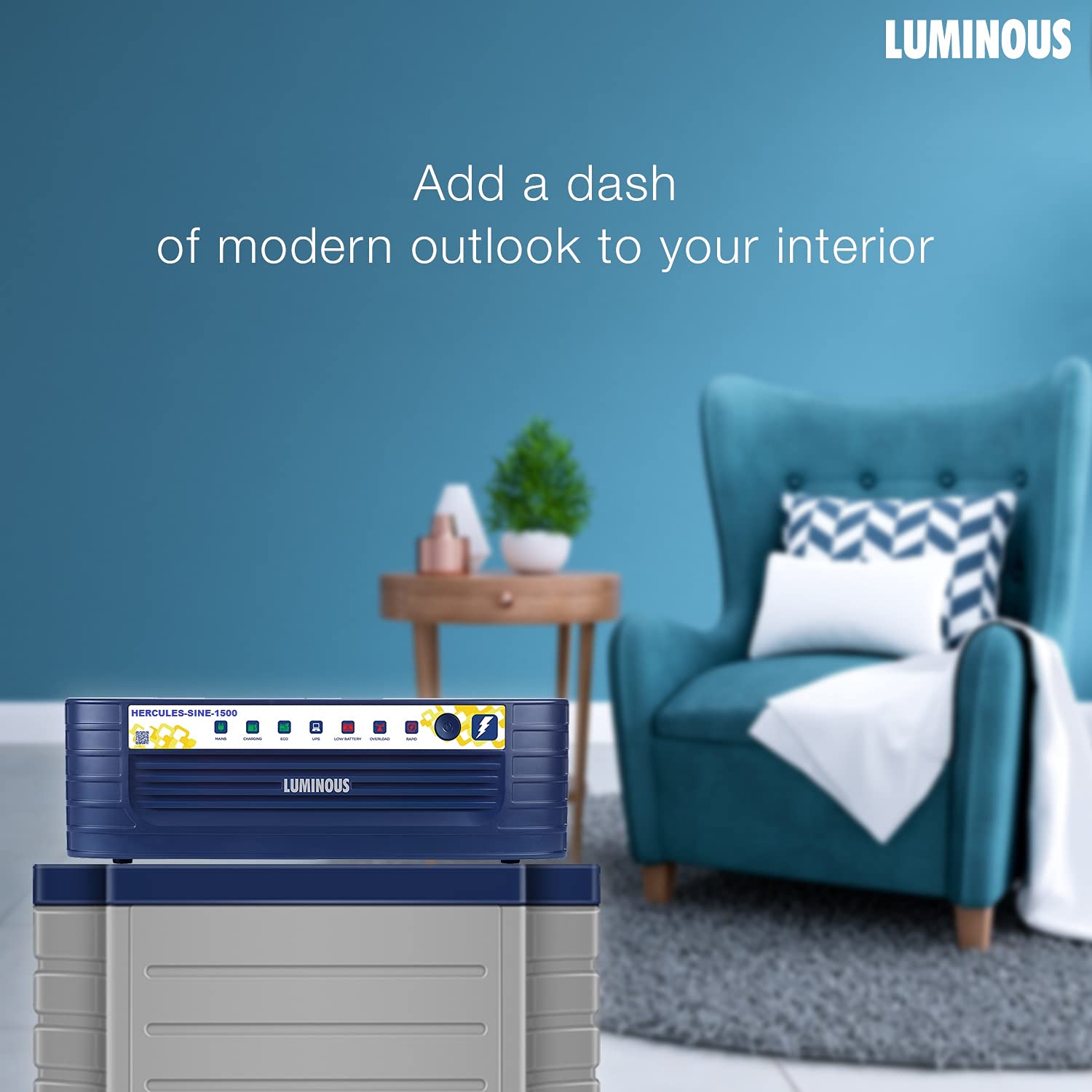 LUMINOUS HERCULES SINE 1500 - 1400VA/12V SINEWAVE INVERTER