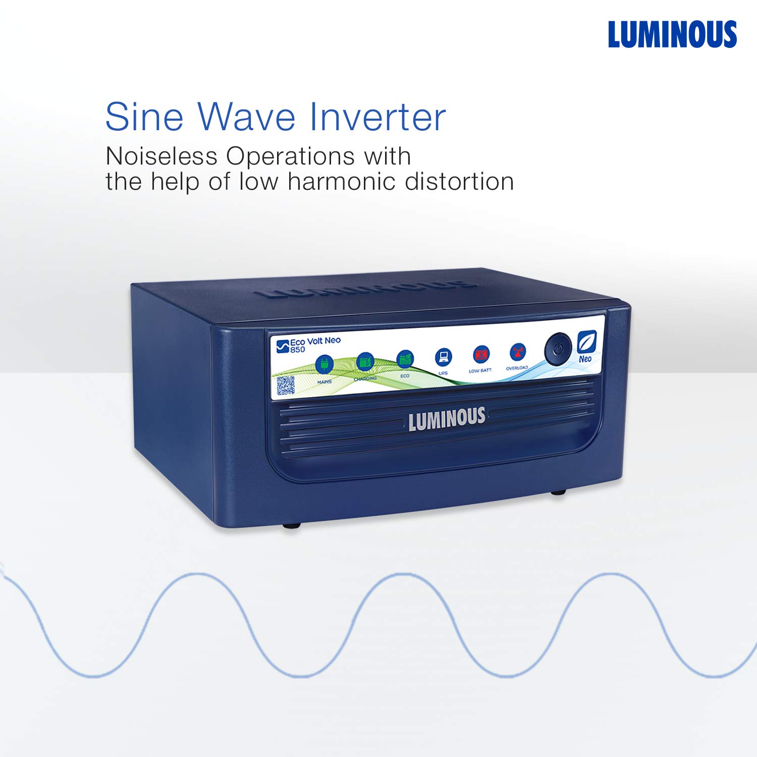 LUMINOUS ECO VOLT NEO 850 - 700VA/12V SINEWAVE INVERTER