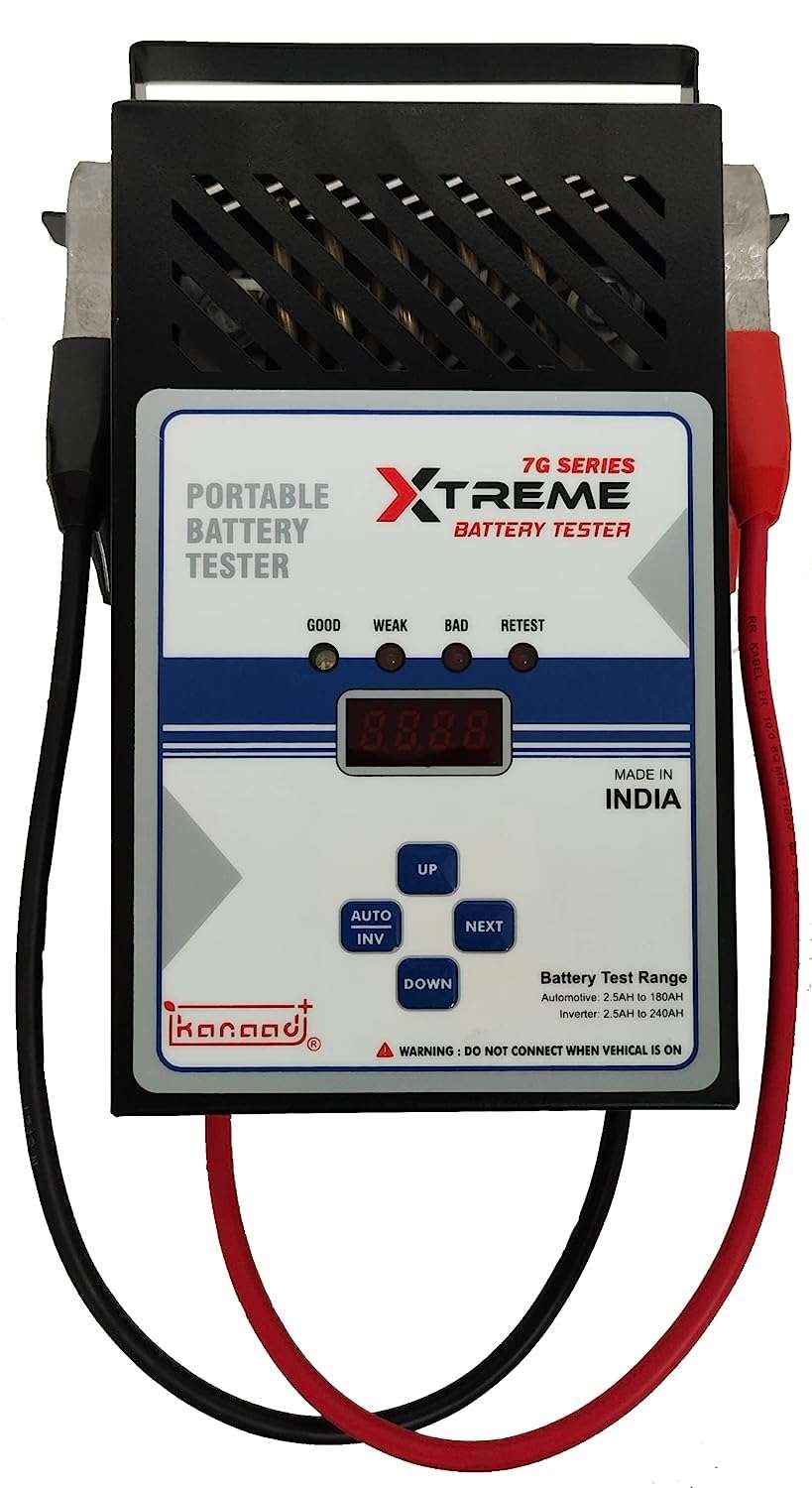Kanaad® SBT 7G Portable Battery Load Tester for two wheeler, four wheeler and Inverter Batteries