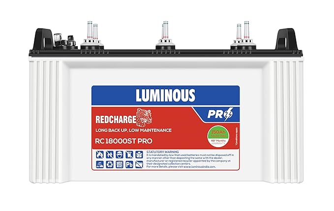 LUMINOUS BATTERY 150 AH - RC18000ST PRO