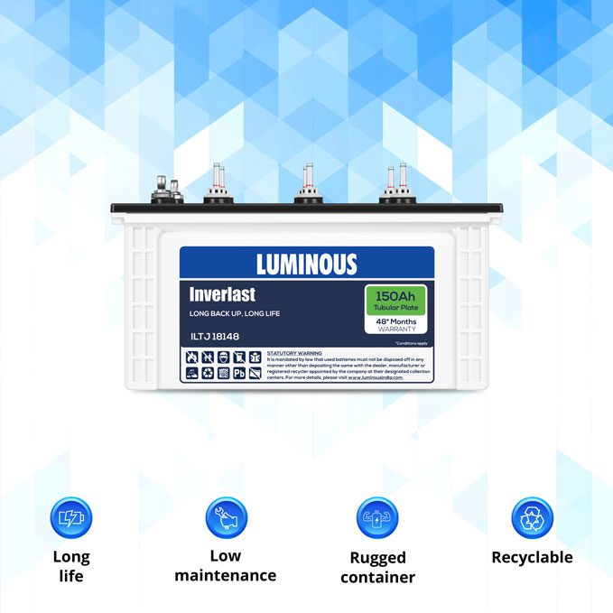 LUMINOUS BATTERY 150 AH - ILTJ 18148