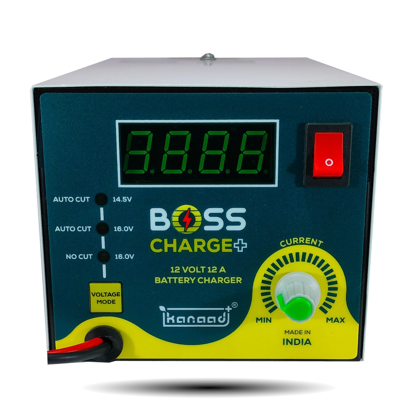 KANAAD® Boss Charge Plus- 12Volt Fully Automatic 2A to 12A Battery Charger for Car and Inverter Battery