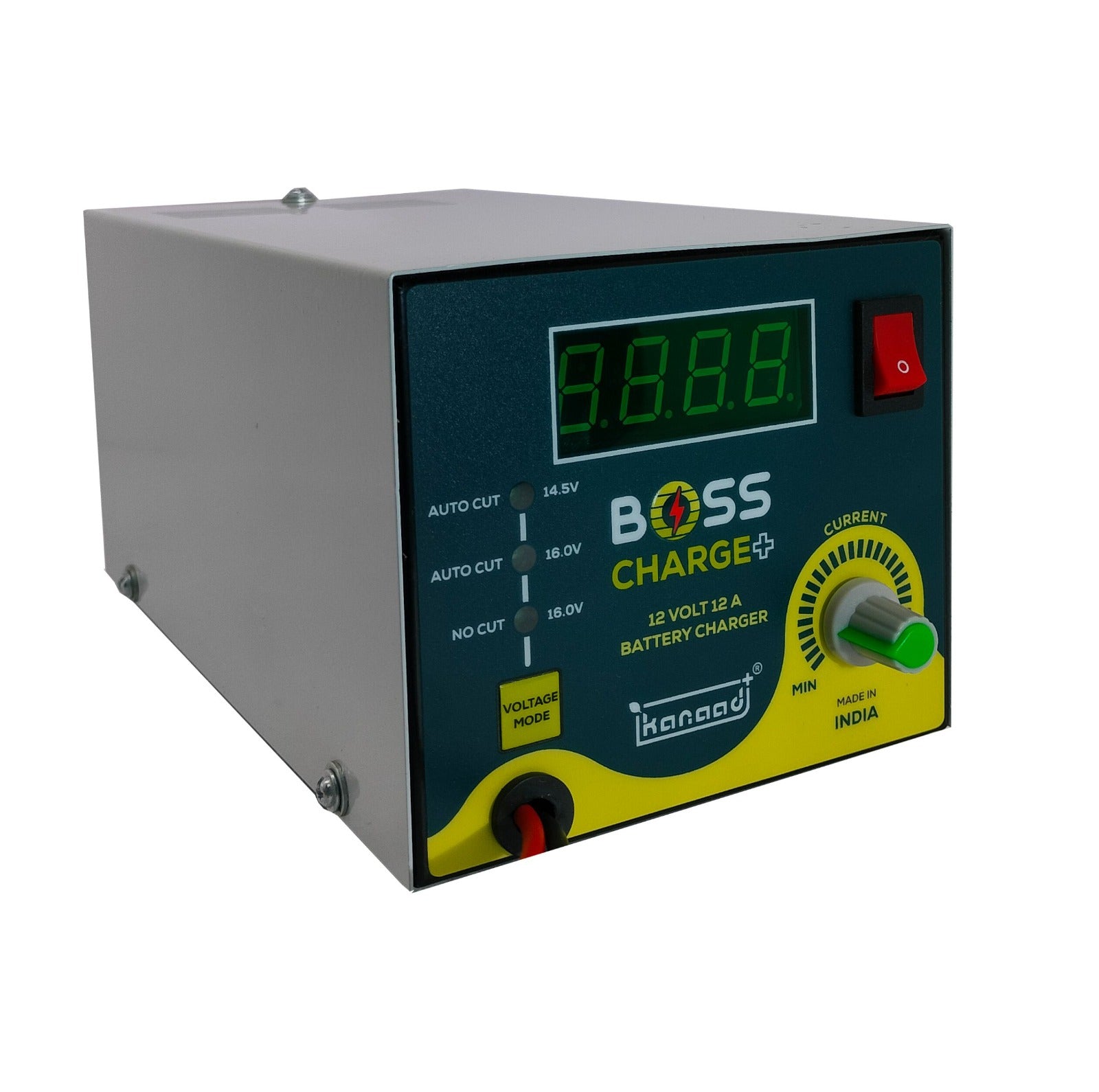 KANAAD® Boss Charge Plus- 12Volt Fully Automatic 2A to 12A Battery Charger for Car and Inverter Battery