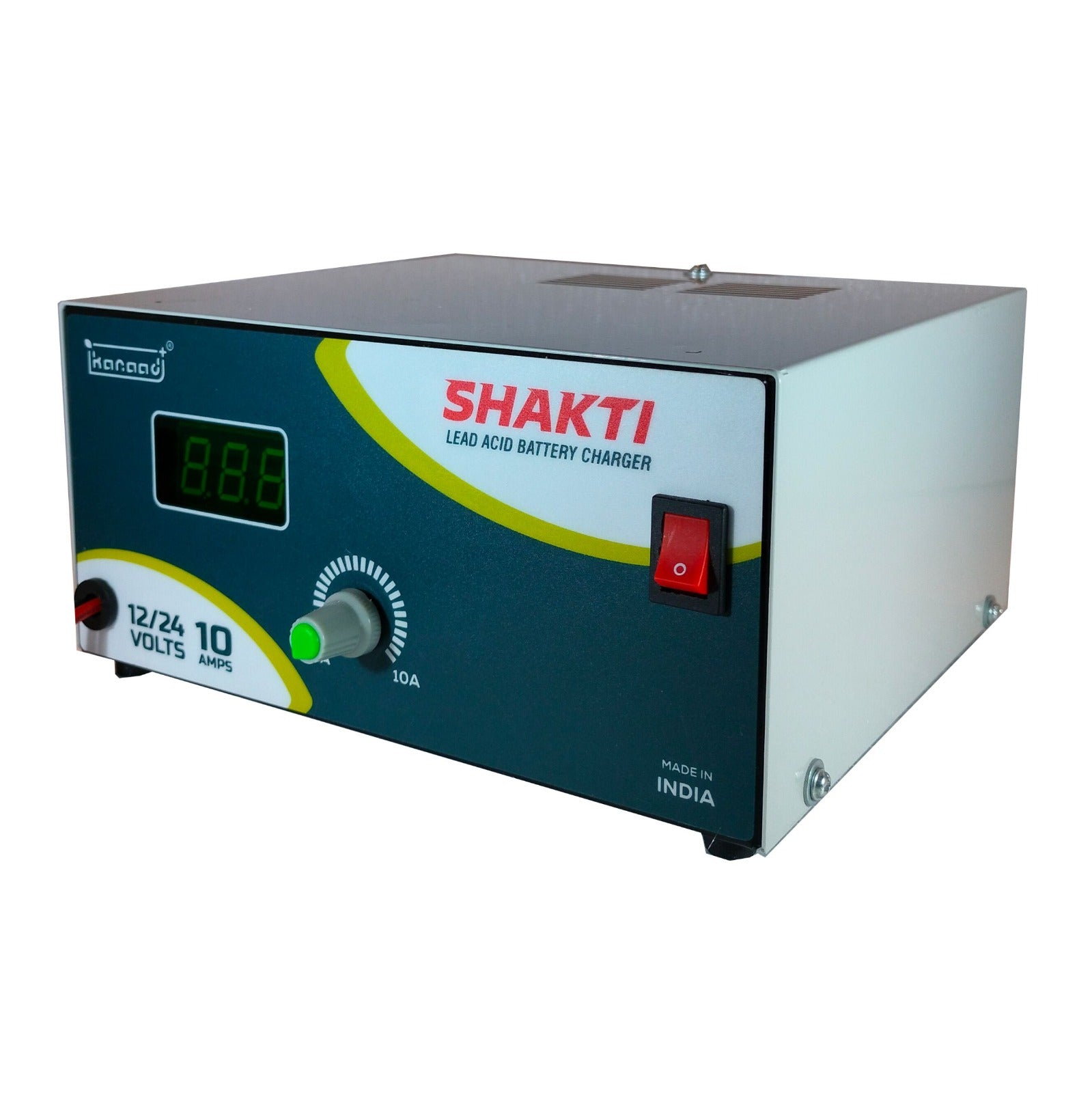 KANAAD® Shakti Charger - 12/24 Volts 10A Battery Charger for Lead Acid Car and Inverter Battery