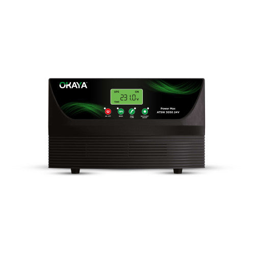 OKAYA Power Max - ATSW 3050 24V TRUE SINEWAVE HIGH CAPACITY INVERTER