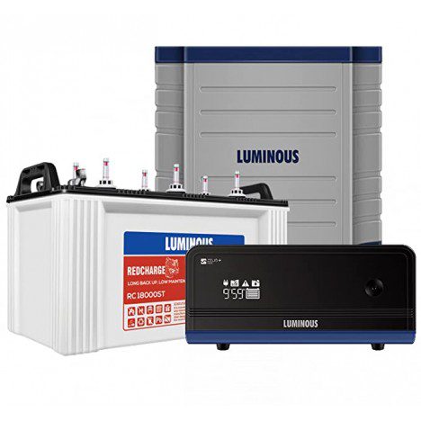 LUMINOUS ZELIO 1100 + RC18000ST 150 AH BATTERY + TROLLEY (Optional)